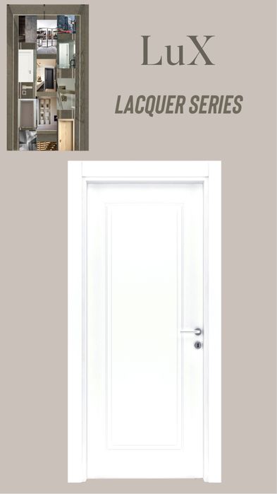 Интериорни врати боя-лак LuX series - One panel