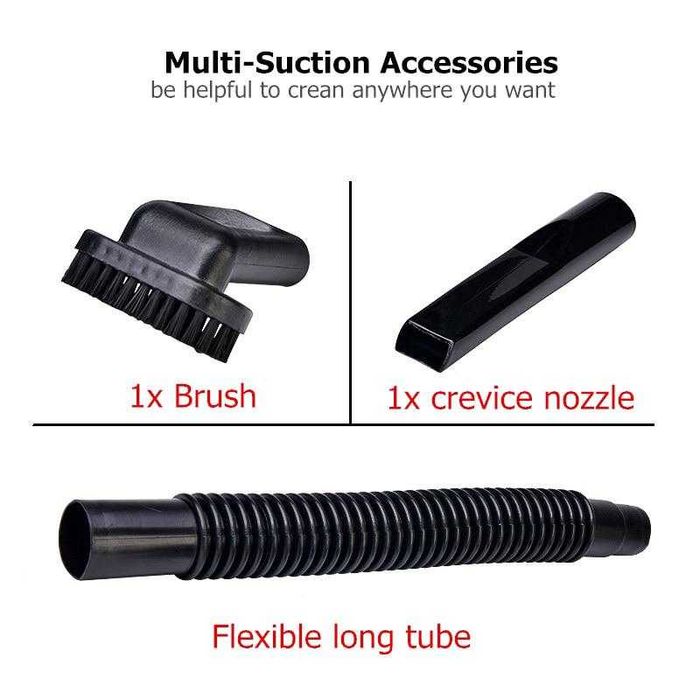 Мощна прахосмукачка за кола с HEPA филтър и Акумулаторна батерия