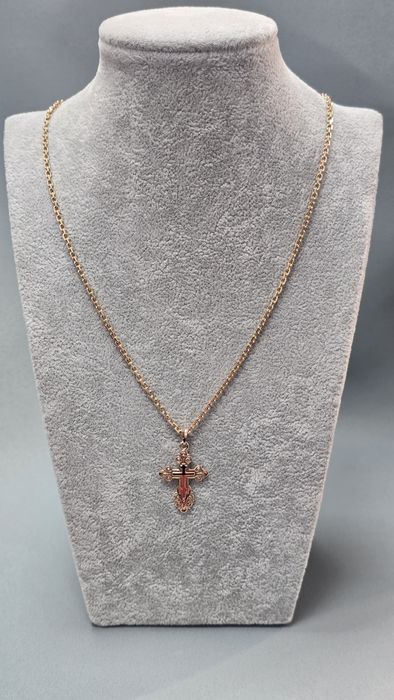 ‼️Руски Златен Синджир с Кръст‼️