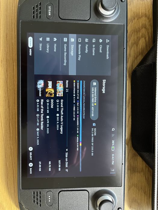 Steam Deck LCD 512GB + 256GB San Disc Ultra