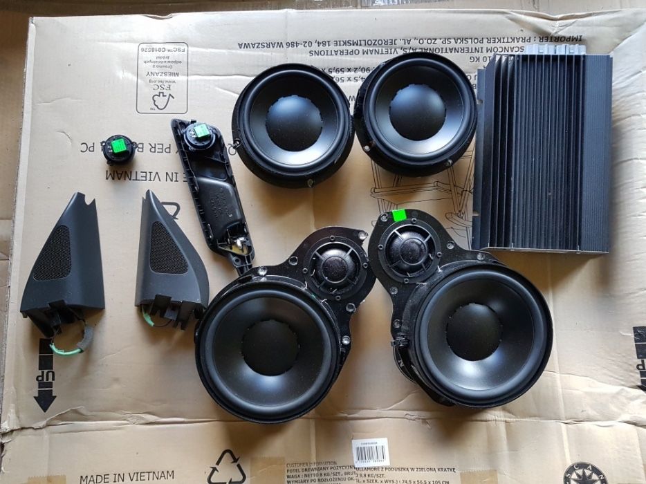 Boxe fata spate statie instalatie tweetere dynaudio vw Passat B6 B7 Cc