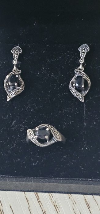 Чёрный onyx. Серебро 925 проба.