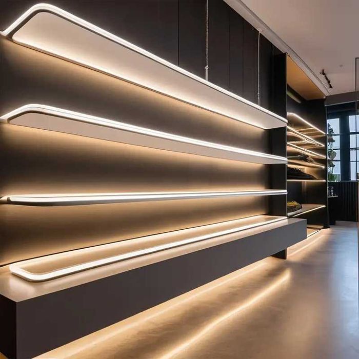 Неонова LED лента димируема светодиодна лента топла бяла водоустойчива