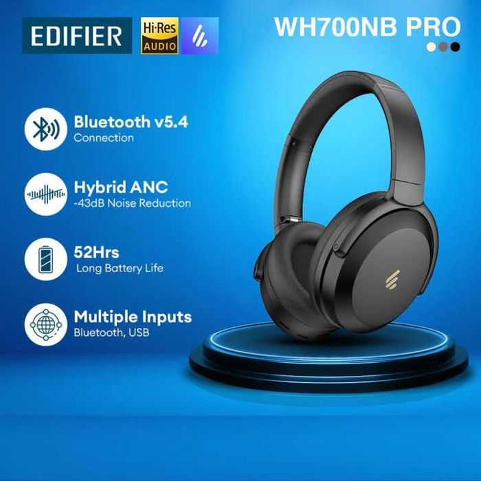 Edifier WH700NB Pro – Беспроводные наушники с ANC. Есть доставка