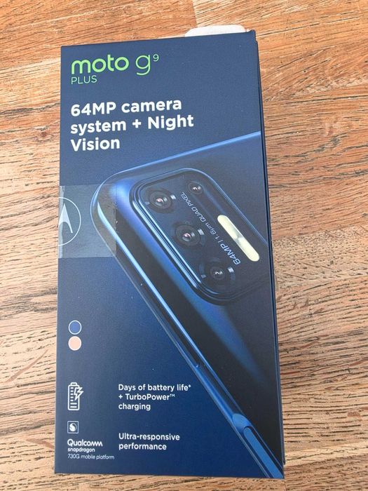 Motorola Moto G9 Plus 128GB, много запазен, с кутия и зарядно