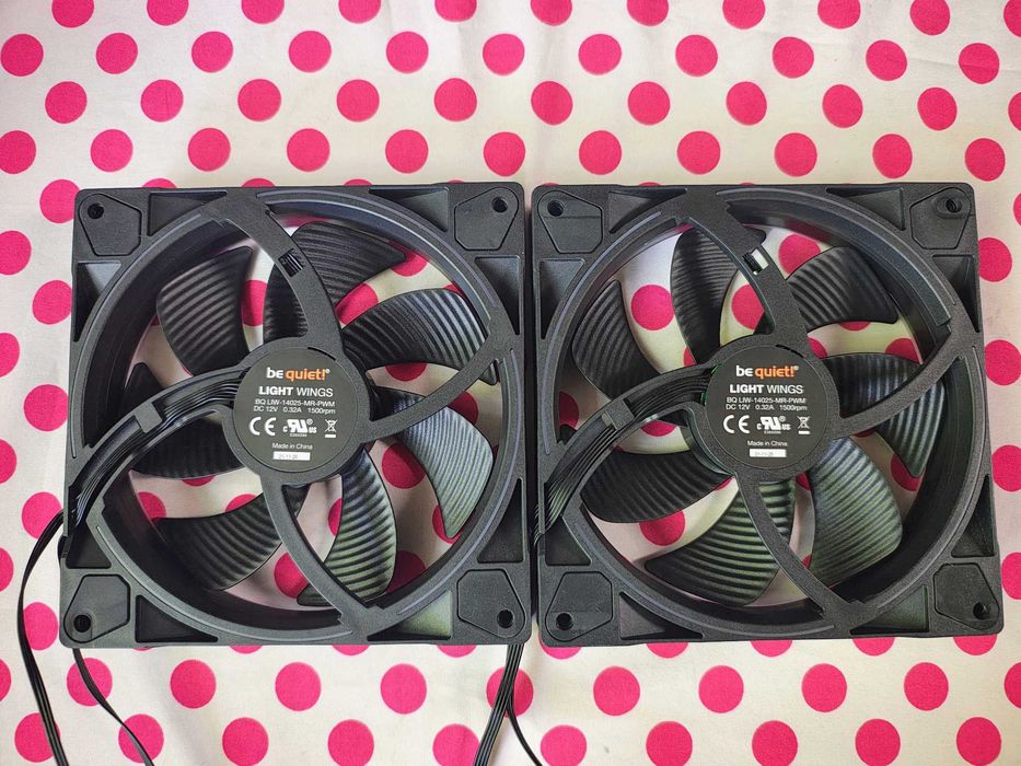 2 x Cooler, ventilator Be Quiet! Light Wings PWM, ARGB, 1500 rpm, 140mm