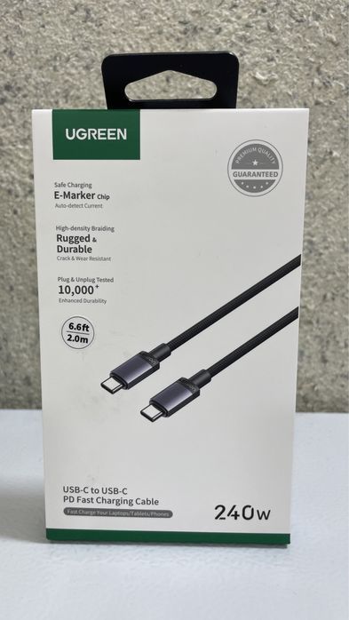 Кабель UGREEN 240W USB-C to USB-C (L532)