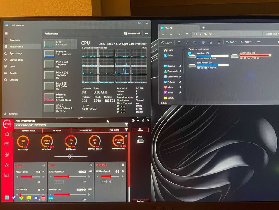 Calculator gaming gtx 1080ti