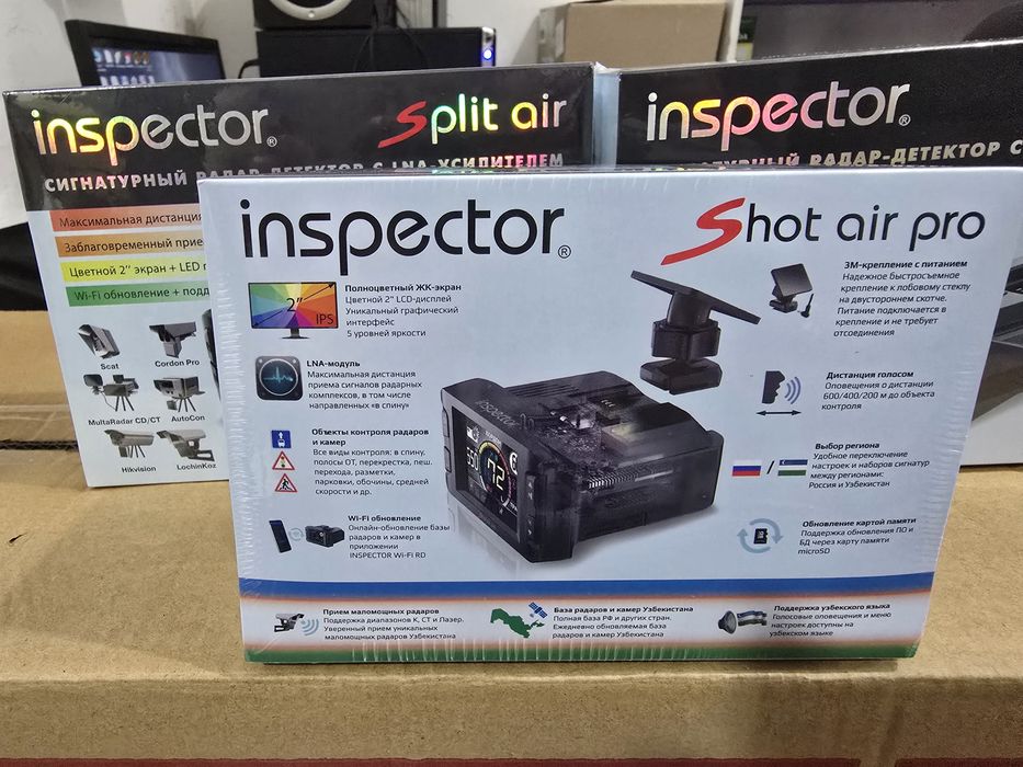 Inspector shot air pro antiradar радар детектор+установка+достав беспл