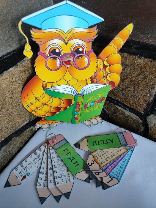 Ламинирана таблица за умножение и азбука