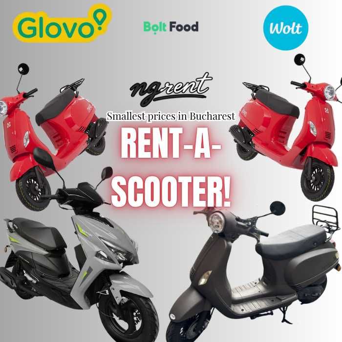 Închiriere scuter - scooter rent - Glovo / Delivery / Uz personal