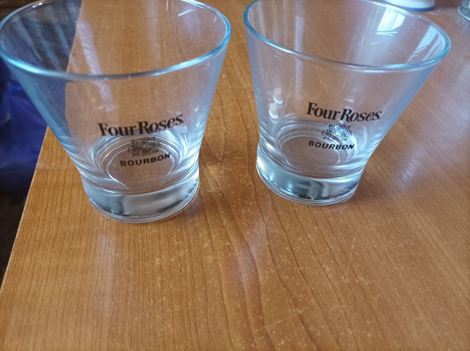 Рекламни чаши за уиски - Jim Beam, Four Roses и за узо