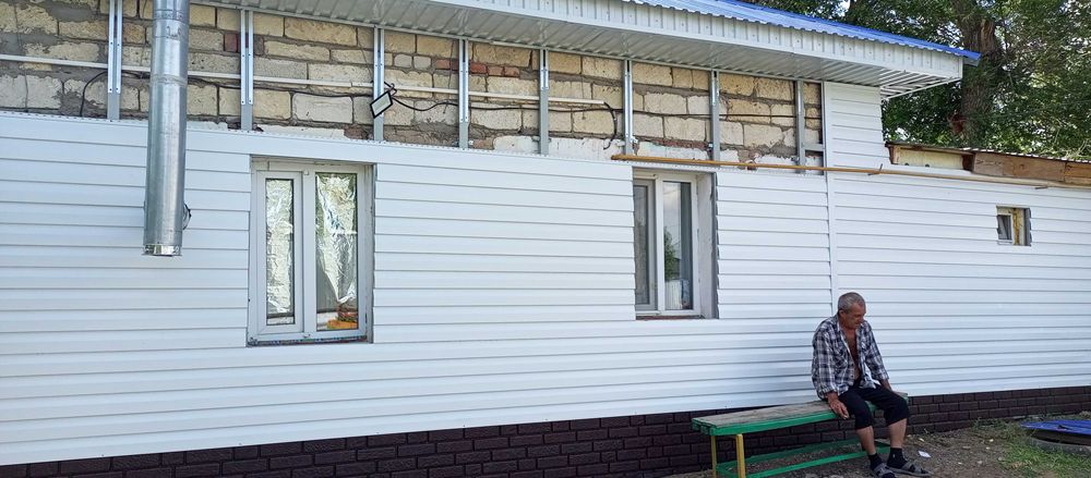 Монтаж сайдинга , металлосайдинга