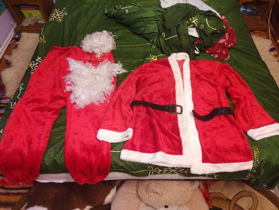 Costum MOȘ Crăciun profesional 6 piese