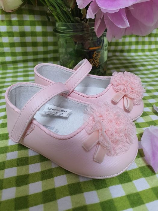 Pantofi Mayoral mărime 18 papuci balerini fetite 6-9luni bebe