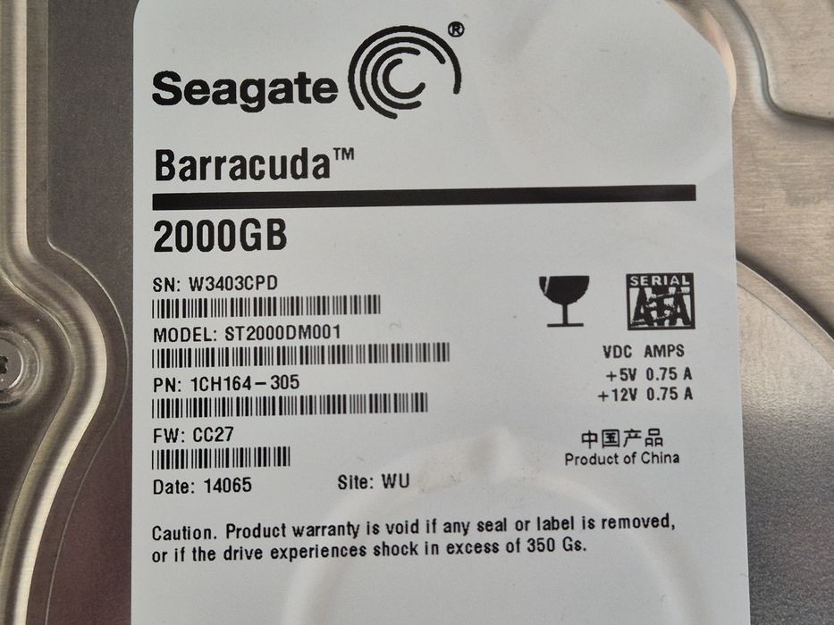 Hard disc 2tb in stare foarte bună