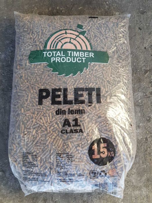Peleti esenta tare ( fag, gorun si stejar) pentru centrale termice.