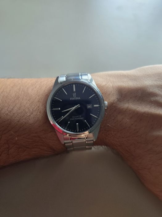 Festina Classics watch F20511/3 blue steel strap, men