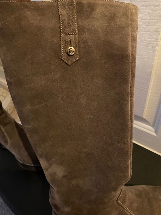 Нови дамски ботуши от естествен велур -37 номер