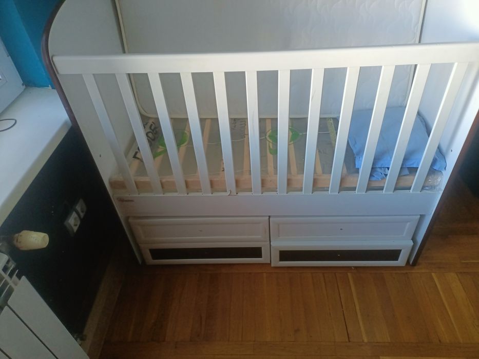 Детско кошче-кошара+матрак с memory пяна!