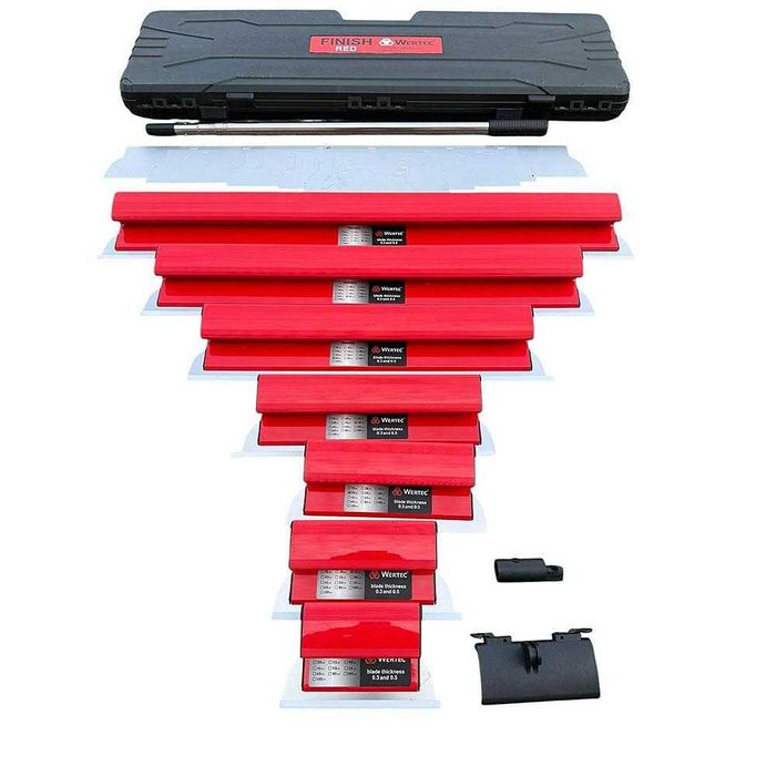 К-т ножове за шпакловане 20-100см, резервни остриета, 16 части, Wertec