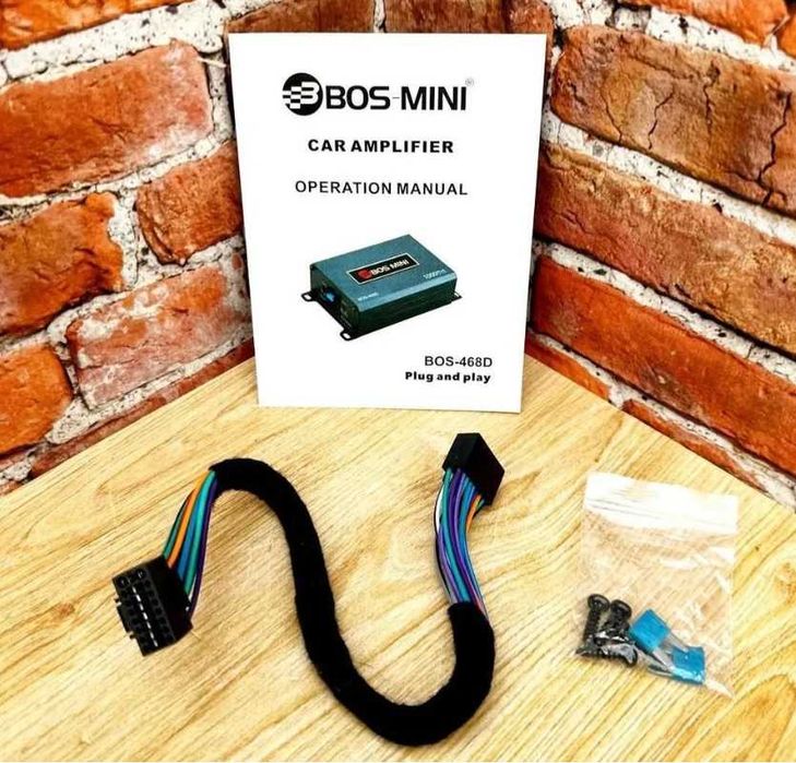 Усилитель автомобильный для Android магнитолы BOS-MINI 468D 4х100W