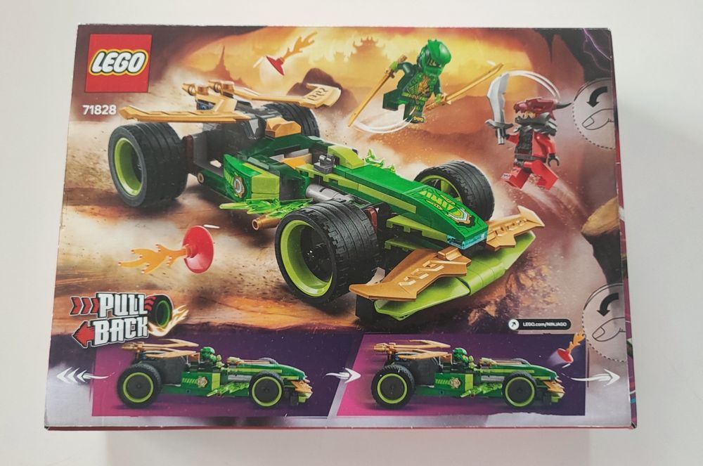 Ново LEGO NINJAGO 71828: Lloyd's Pull-Back Race Car