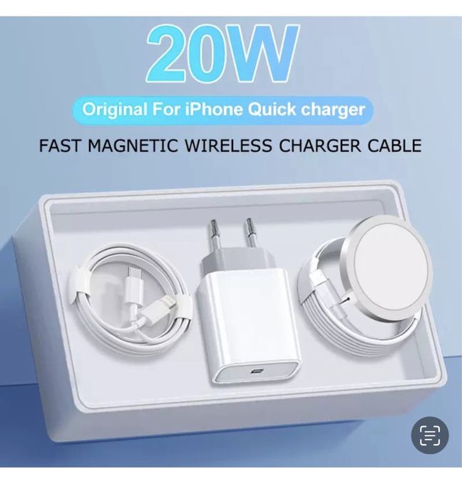 Iphone 14/15/16/PLUS/PRO/MAX Incarcator Priza + Cablu Type C + MagSafe