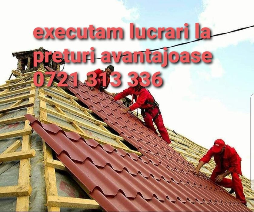 Monataj acoperisuri tigla metalica tigla dulgherie reparati acoperis