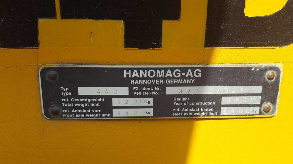 Vand vola  HANOMAG 44 D