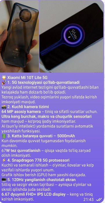 Samsung a51 bilan xiomi 10 t lite 5g