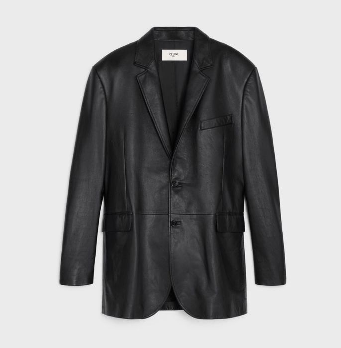 Celine кожено сако яке