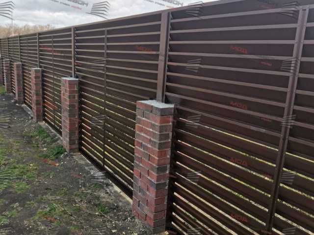 Забор жалюзи еврожалюзи