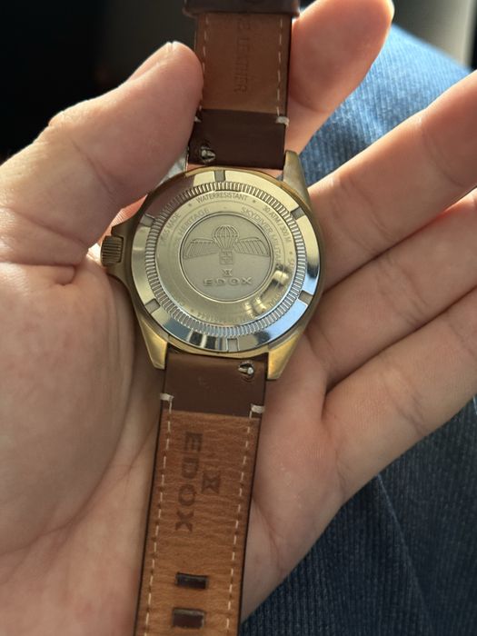 Edox SkyDiver Date Automatic Bronze (референс 80115-BRZN)