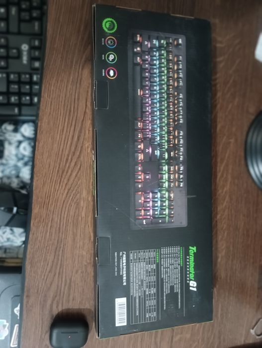 Механическая игровая клавиатура Terminator G1 с 12 режимоми подсветки