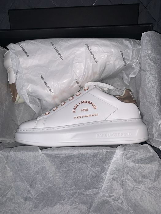 Sneakers Karl Lagerfeld White Lthr & W/Pink