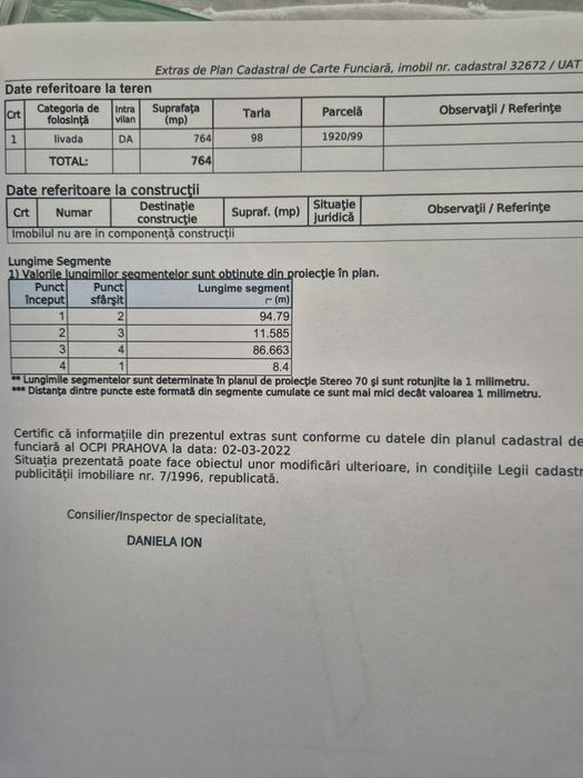 Vând teren 1500 mp  intravilan Băicoi
