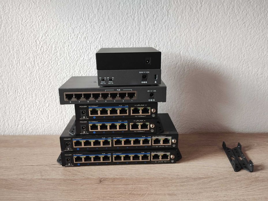 Lot 7 броя POE Switch Utepo TP-link Dahua