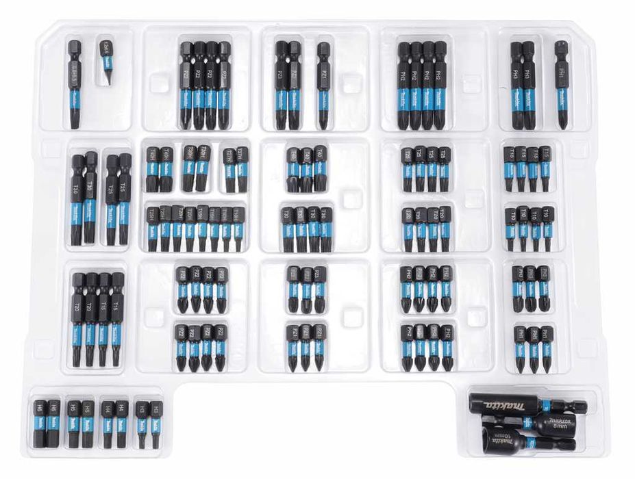 Комплект ударни битове Makita Impact Black , 100 броя , E-24826