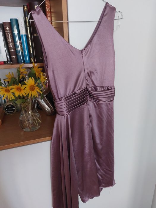 Rochie cu fronseuri lila