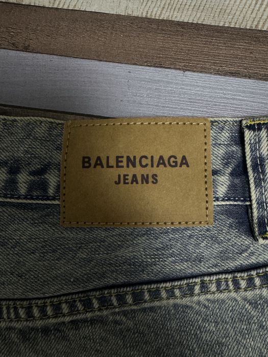 balenciaga jeans lost tapes blue