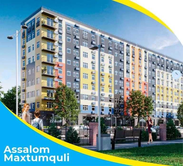 ;Эксклюзивная‼️2ком квартира 38,99м2 евро под/ключ  улМахтумкули