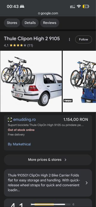 Suport biciclete haion THULE 9105