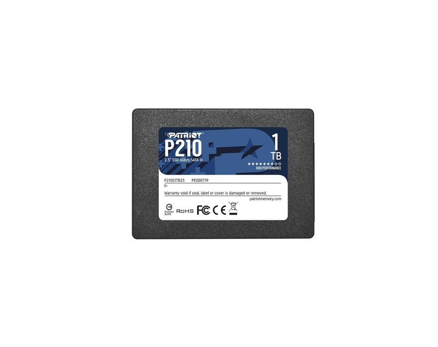 | SSD накопитель 1TB Patriot P210 SATA 3 2.5 3D NAND TLC Жесткий диск