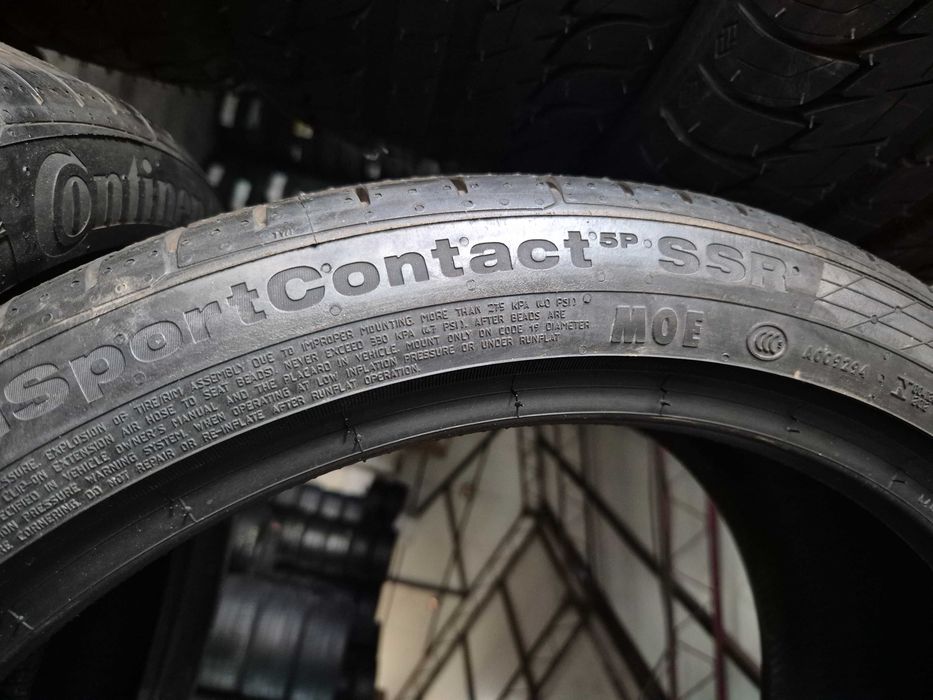 2 Anvelope de VARA - 255/35/19 96Y XL RFT OEM BMW MERCEDES - Continental Sport Contact 5 - NOU - DOT 2021 !