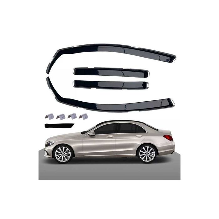 Комплект от 4 броя ветробрани за Mercedes C class W205 2015 до 2020