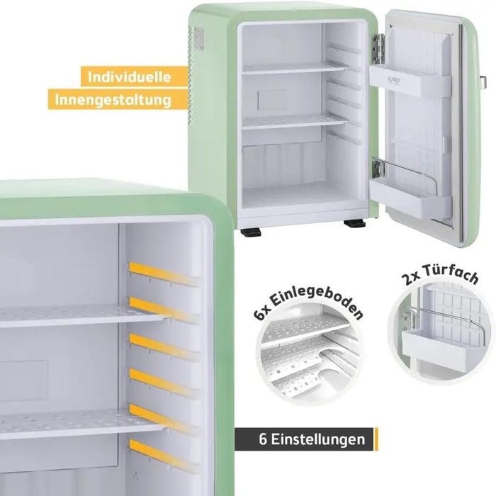 Ретро мини хладилник 40 L Silent