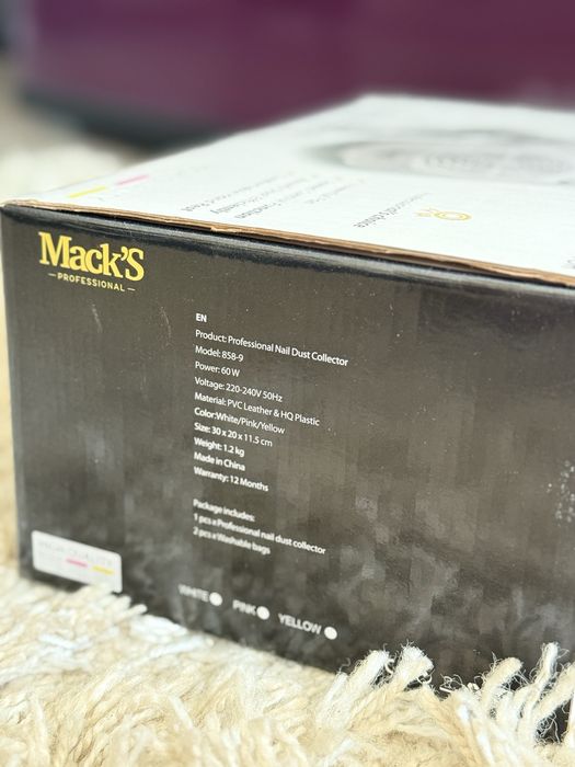 Aspirator mack’s profesional unghii manichiura