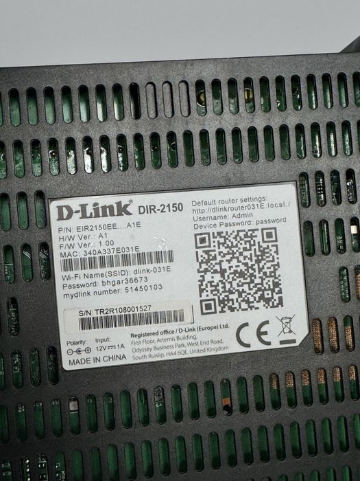 Router wireless lan D-link DIR-2150