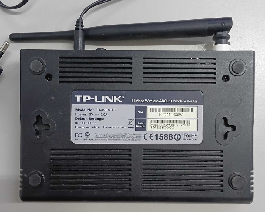 Модем TP-Link TD-W8101G TP-Link TD-8616 D-link DSL-2540U б/у
